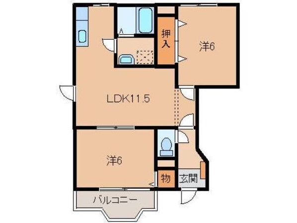 サニーレジデンスⅠの物件間取画像